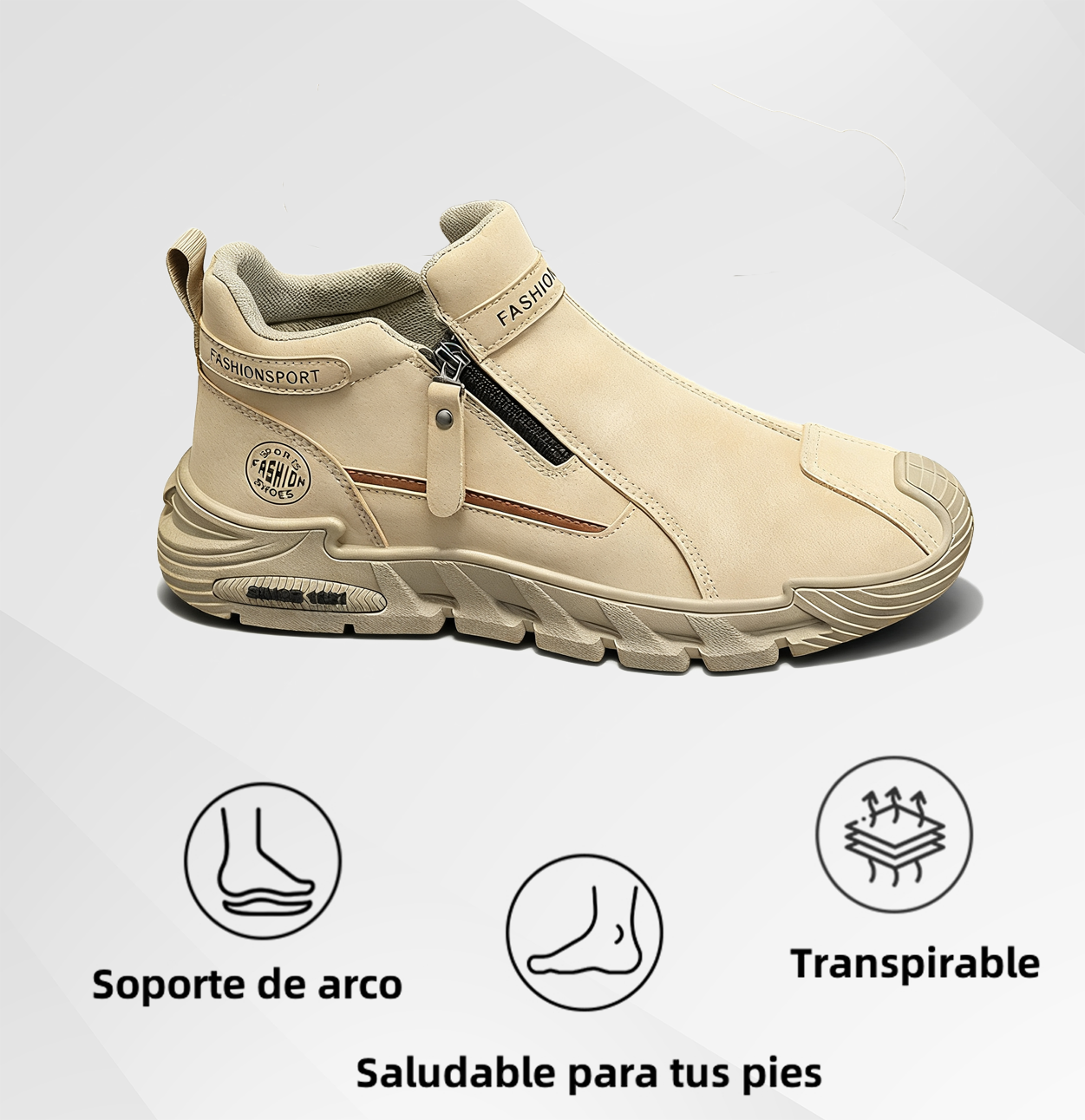 (⏰50% de descuento por tiempo limitado) Zapatos ortopédicos de gamuza para hombre, 👞 cosidos a mano, cómodos y antideslizantes ✅ Soporte de arco - Caminata cómoda