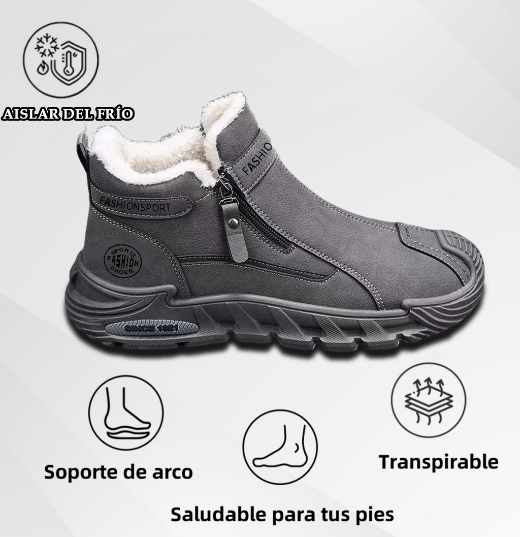 (⏰50% de descuento por tiempo limitado) Zapatos ortopédicos de gamuza para hombre, 👞 cosidos a mano, cómodos y antideslizantes ✅ Soporte de arco - Caminata cómoda