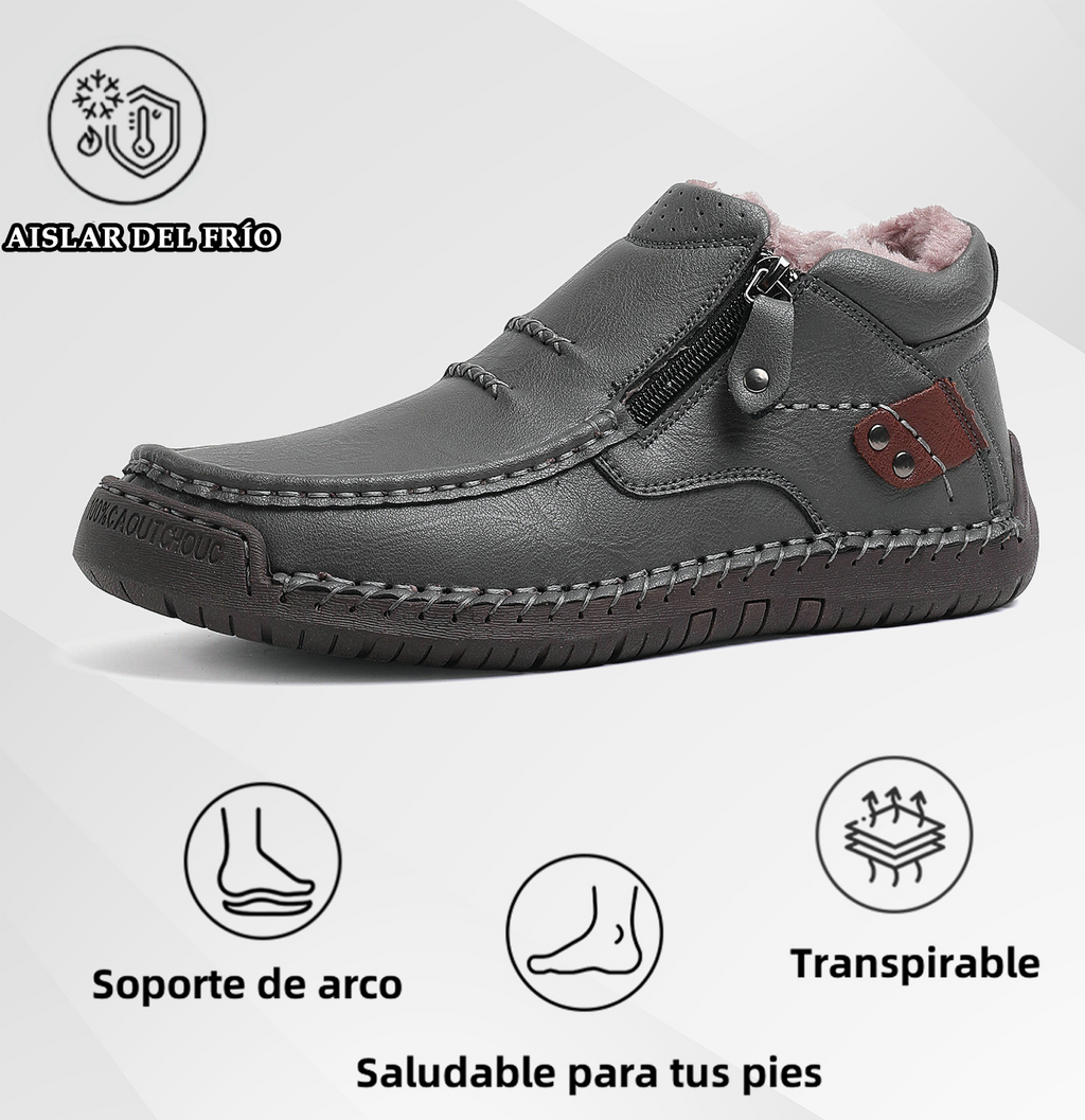 (⏰Oferta por tiempo limitado - 50% de descuento) - Zapatos de cuero genuino hechos a mano - Soporte de arco, impermeables, antideslizantes