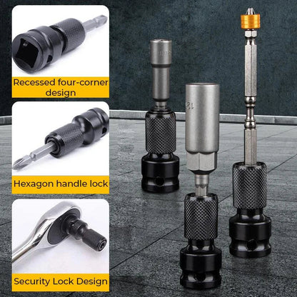 🎁1+1 INGYEN (2 db)🧰⚙️ Gyorskioldós befogóadapter🔧 1/2→1/4 hüvelykes szerszámátalakító adapter！