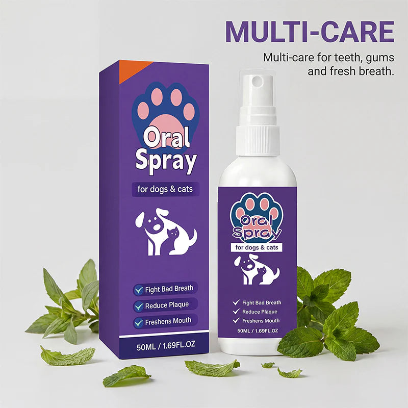 🎁 1+1 INGYEN (2 db) ✨ Szájspray friss leheletért kutyáknak és macskáknak 🐾-Időkorlátozott kedvezmény