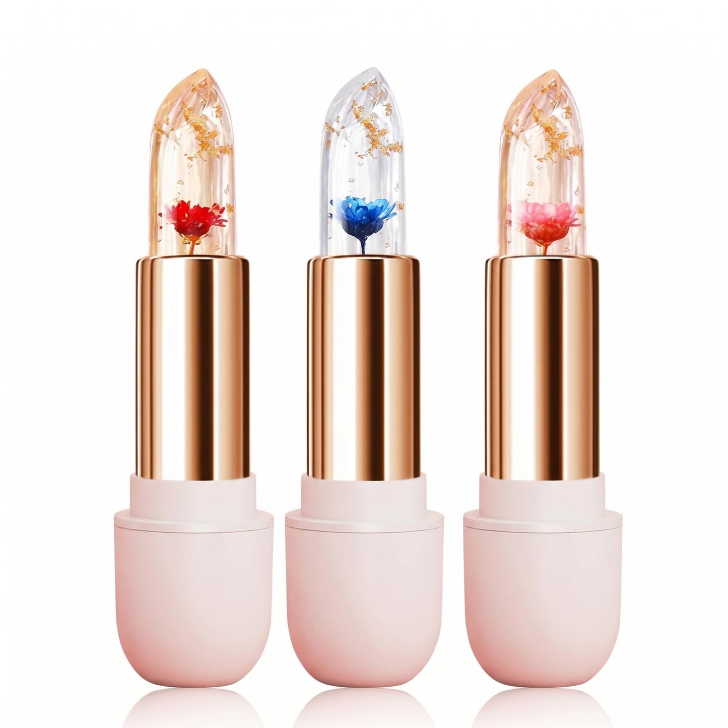 🌸 【1+1-et ingyen】Hidratáló rúzs virágszirmokkal – a hőmérséklettől függően változtatja a színét 💄