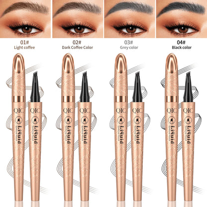 🔥1 vásárol 1 ingyen kap🖌️3D Microblading szemceruza – 4 villás hegy + 24 órás vízállóság!