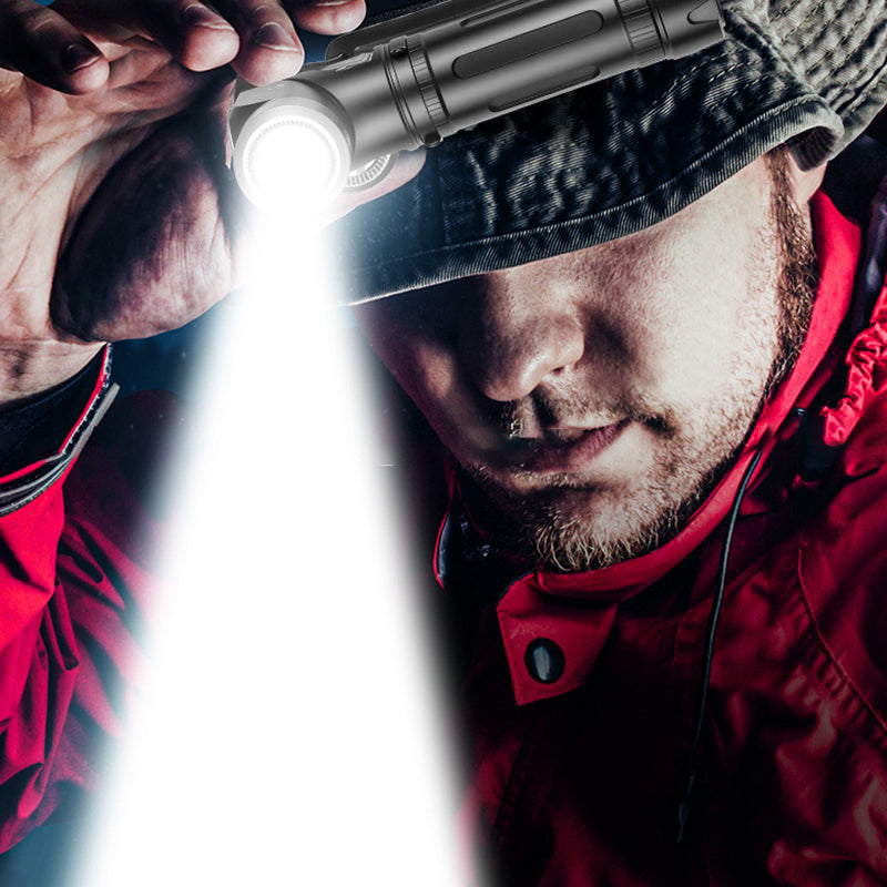 🔦 90°-ban forgatható LED-es fejlámpa és zseblámpa 🏕️