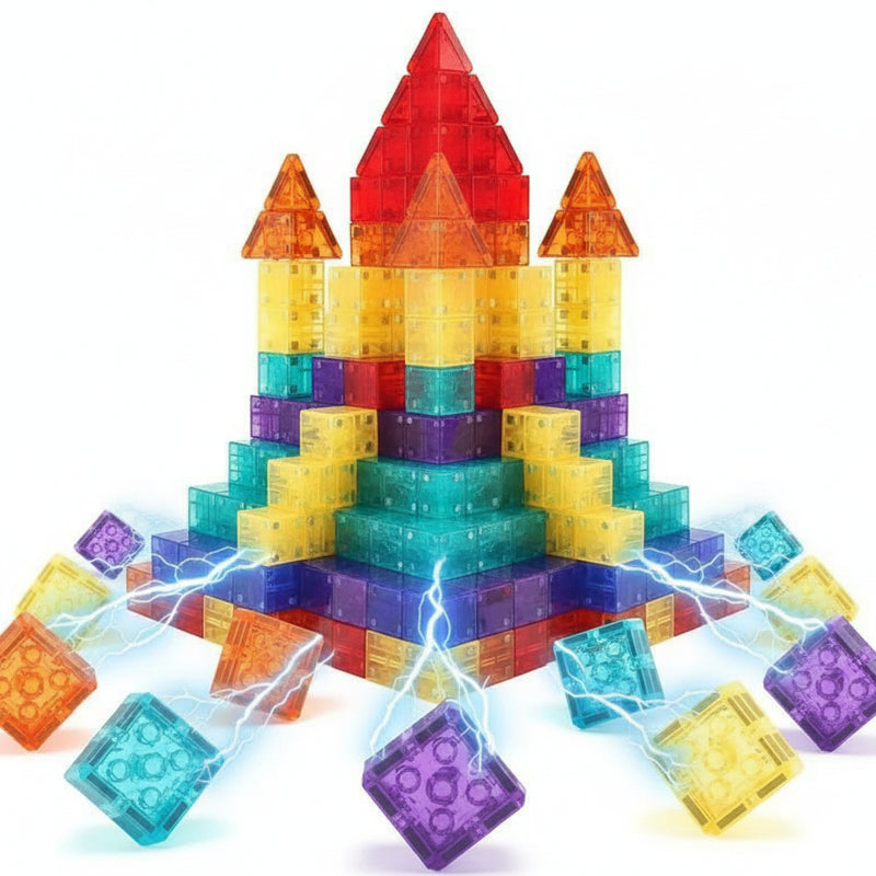 🧱 Mágneses építőelemek gyerekeknek 🏰