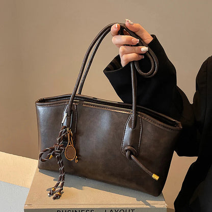 🎁Ingyenes ajándék-medálja🔥Kedvezményes ár👜 Vintage PU válltáska – Időtálló elegancija minden napra!