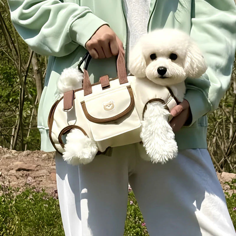 🐕🎒 2 az 1-ben kisállat hordozó – Légáteresztő, biztonságos, kényelmes🐾 Többfunkciós kisállat hordozó táska！