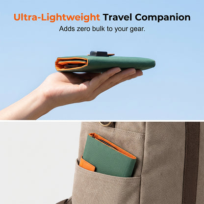 ☀️ Hordozható napelem – Összecsukható, USB-töltés, időjárásálló 🏕️
