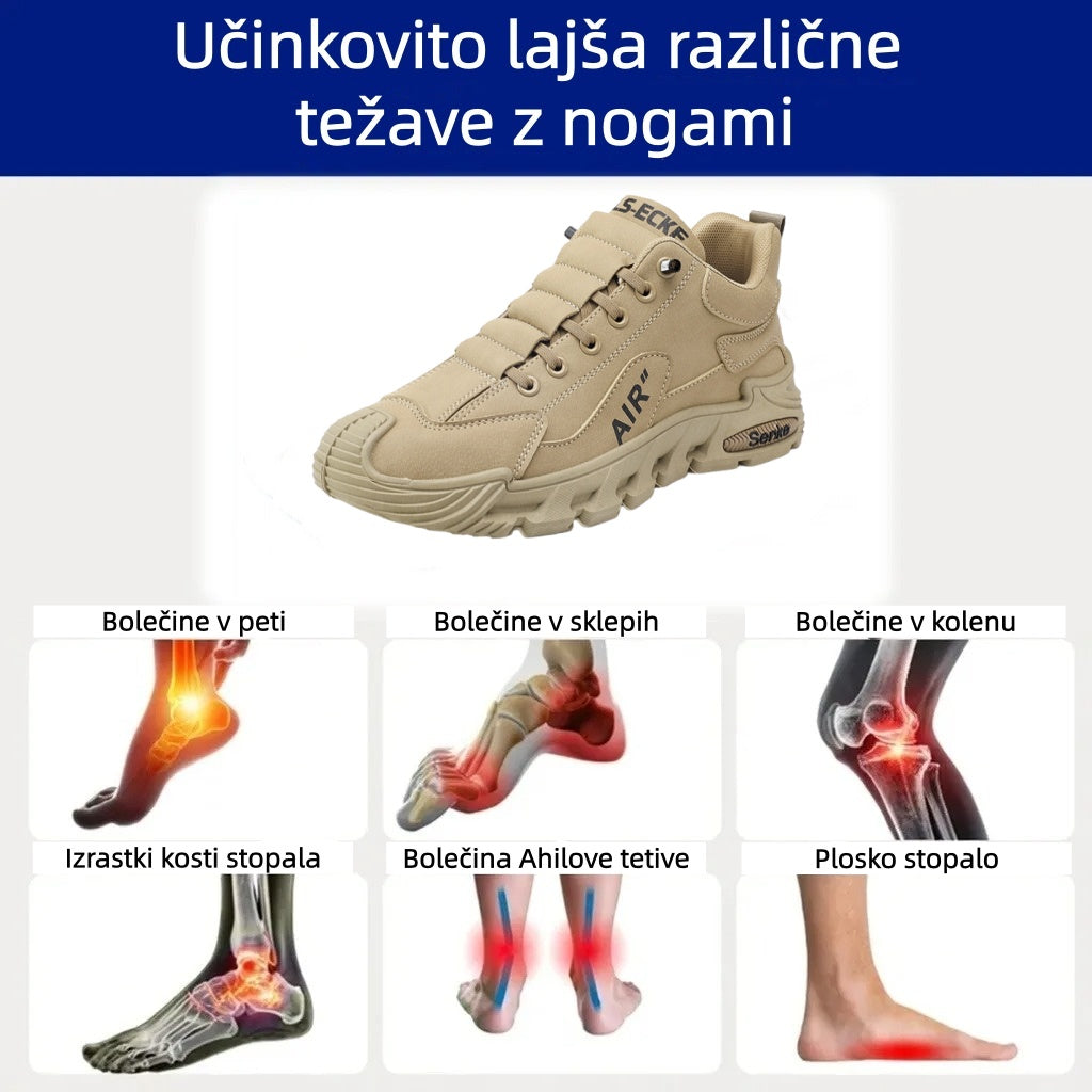 Suuperre® Premium usnjeni ortopedski čevlji | Ergonomsko oblikovani za lajšanje bolečin v hrbtu, kolenih in stopalih ter zagotavljajo izjemno udobje (ročno izdelani).