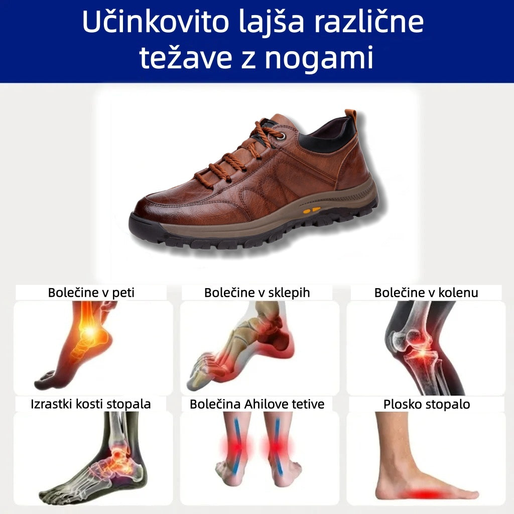 Suuperre® Premium usnjeni ortopedski čevlji | Ergonomsko oblikovani za lajšanje bolečin v hrbtu, kolenih in stopalih ter zagotavljajo izjemno udobje (ročno izdelani).