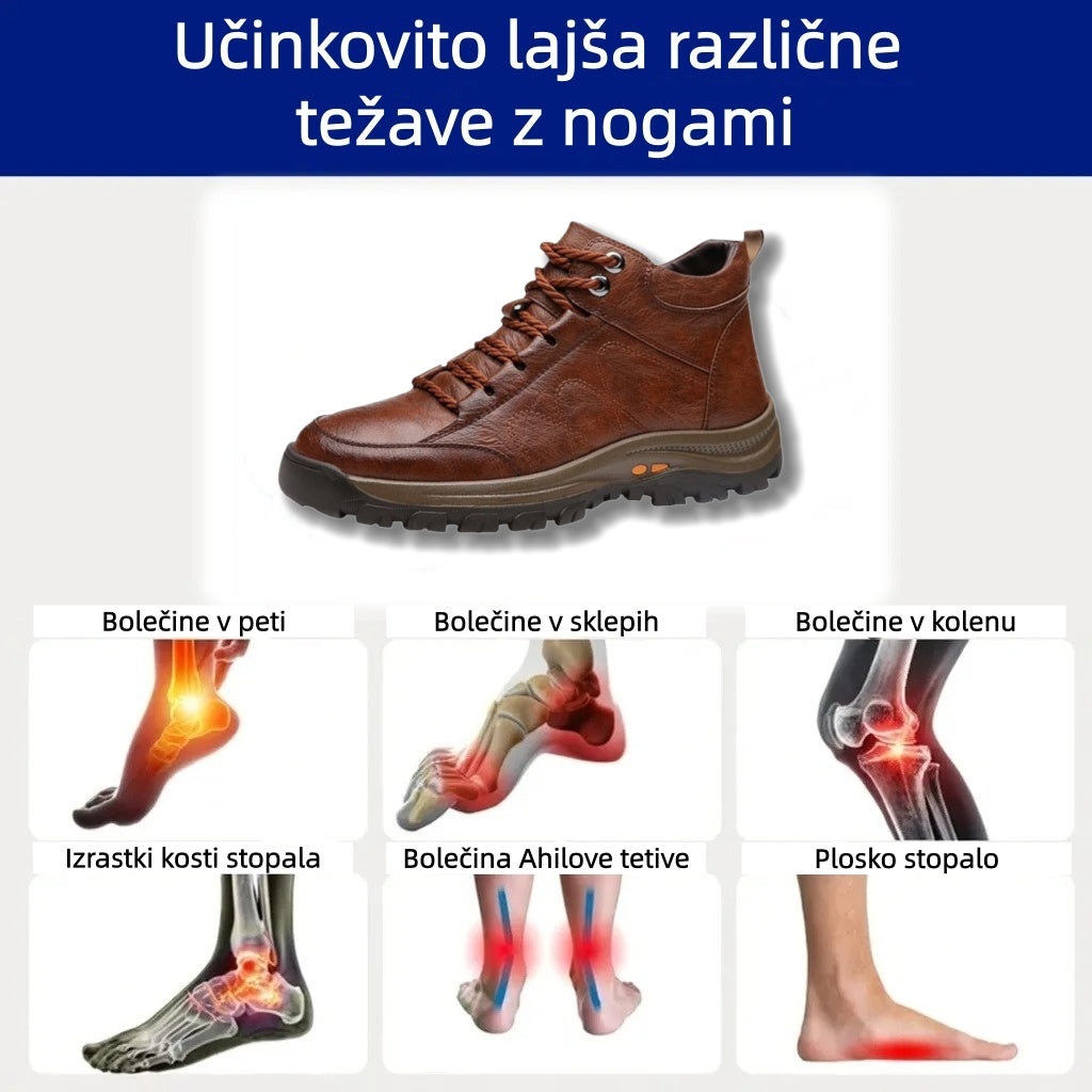Suuperre® Premium usnjeni ortopedski čevlji | Ergonomsko oblikovani za lajšanje bolečin v hrbtu, kolenih in stopalih ter zagotavljajo izjemno udobje (ročno izdelani).