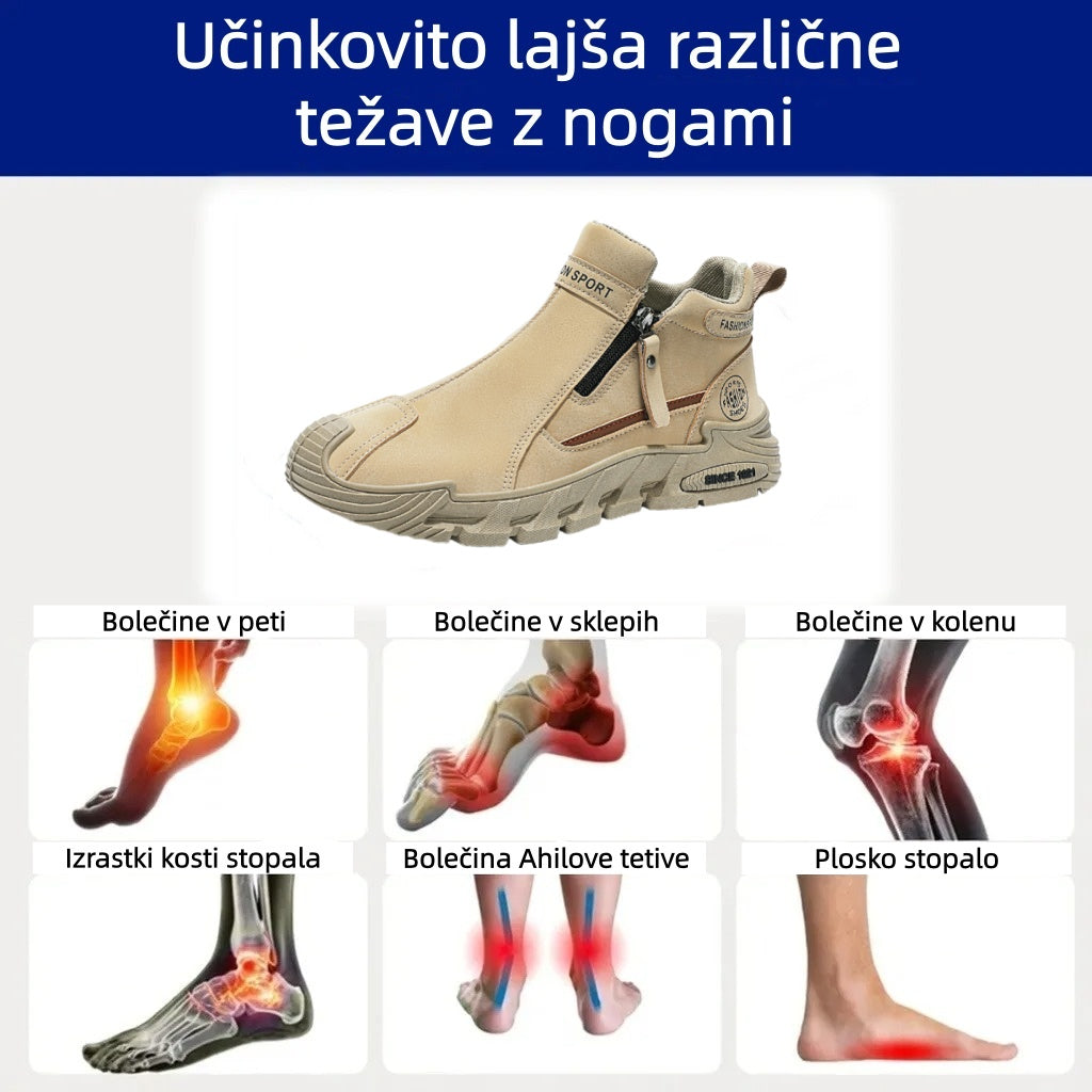 Suuperre® Premium usnjeni ortopedski čevlji | Ergonomsko oblikovani za lajšanje bolečin v hrbtu, kolenih in stopalih ter zagotavljajo izjemno udobje (ročno izdelani).