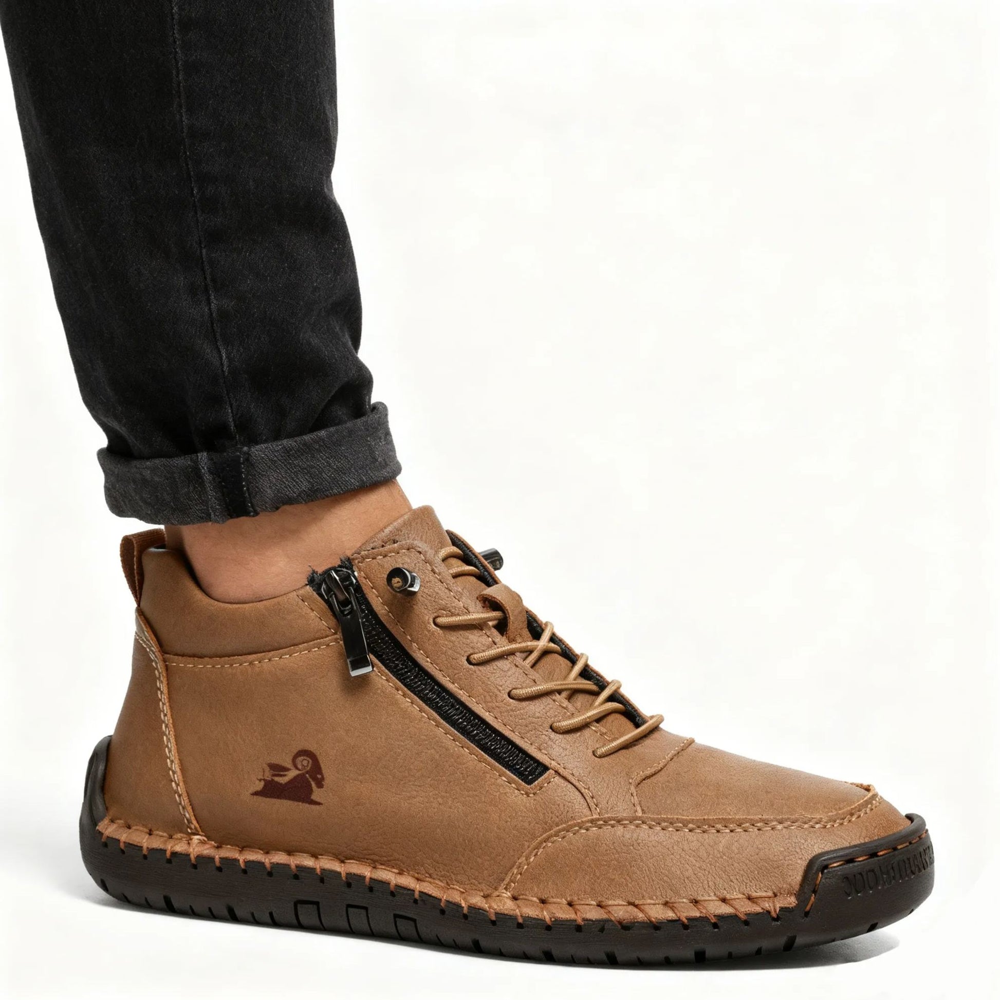 (🔥 50% de descuento - ¡No te lo pierdas!) Zapatos de piel de becerro seleccionados - Zapatos ortopédicos - 👞 - Duraderos, antideslizantes e impermeables (soporte de arco, alivio del dolor, unisex)