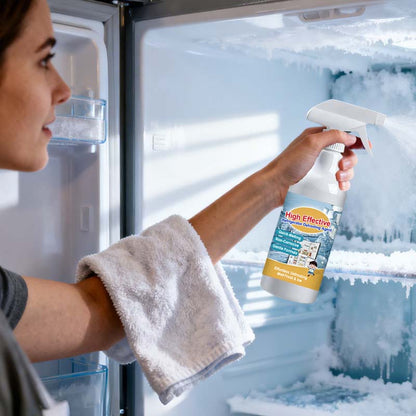 😍1 vásárol 1 ingyen kap❄️Hűtőszekrény Jégoldó Spray – Gyors & Biztonságos, Nincs Kaparás!